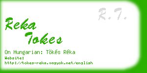 reka tokes business card
